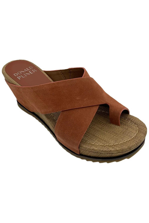 Donald Pliner Shoes - Donald Pliner Women's Sisu Leather Platform Wedge Terracotta Suede - Medium